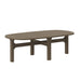 Modway Saratoga Oval Outdoor Patio Teak Wood Coffee Table Living Room Furniture in Gray