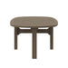 Modway Saratoga Oval Outdoor Patio Teak Wood Coffee Table Living Room Furniture - Lifestyle View