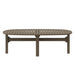 Modway Saratoga Oval Outdoor Patio Teak Wood Coffee Table Living Room Furniture - Dimensions