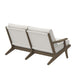 Modway Saratoga Outdoor Patio Teak Wood Loveseat Living Room Furniture - Dimensions
