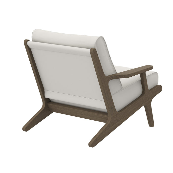 Modway Saratoga Outdoor Patio Teak Wood Armchair Living Room Furniture - Dimensions