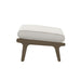 Modway Saratoga Outdoor Patio Teak Ottoman Living Room Furniture - Lifestyle View