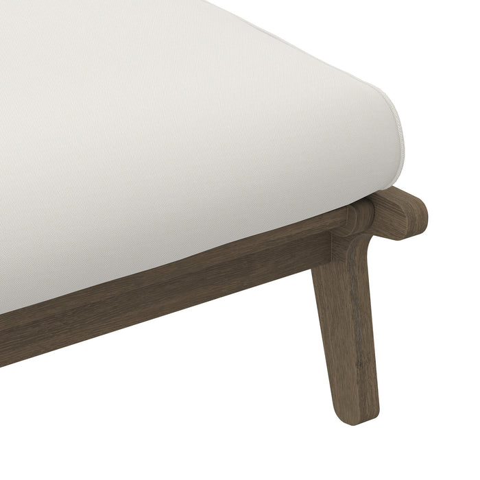 Modway Saratoga Outdoor Patio Teak Ottoman Living Room Furniture - Features