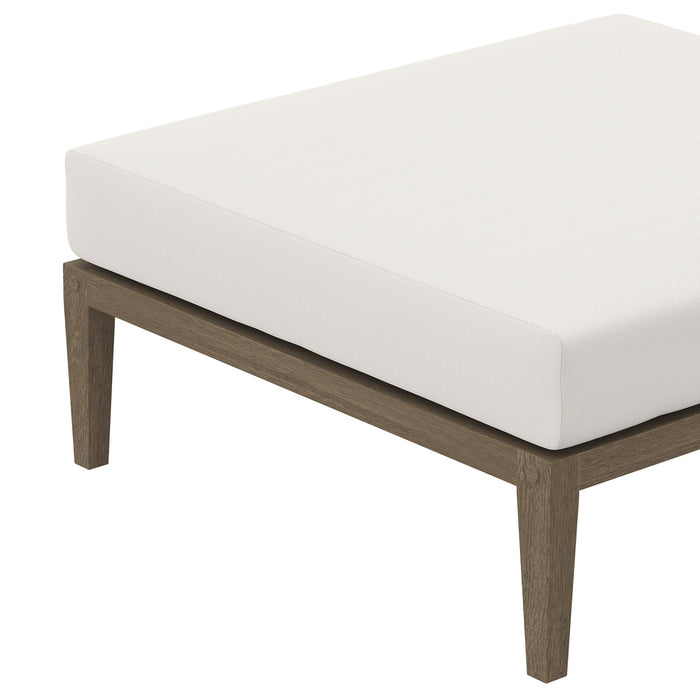 Northlake Outdoor Patio Teak Ottoman