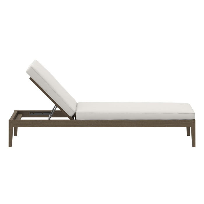 Northlake Outdoor Patio Teak Chaise Lounge