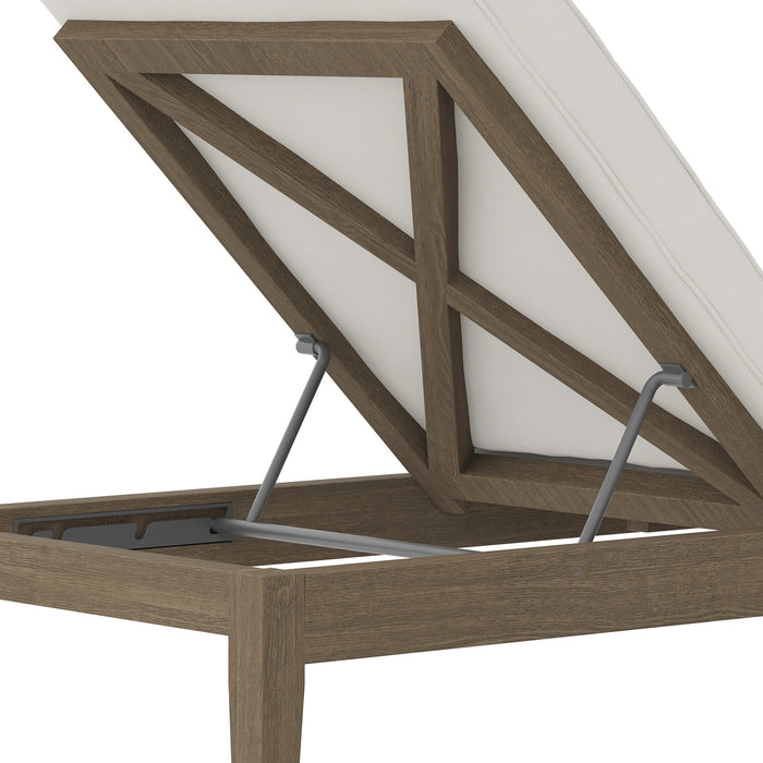 Northlake Outdoor Patio Teak Chaise Lounge