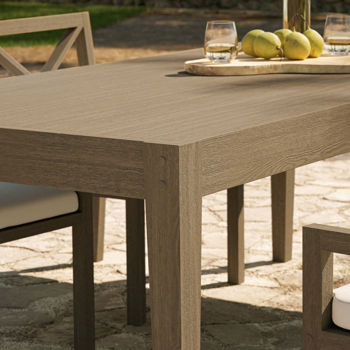 Northlake 83" Rectangular Outdoor Patio Teak Dining Table