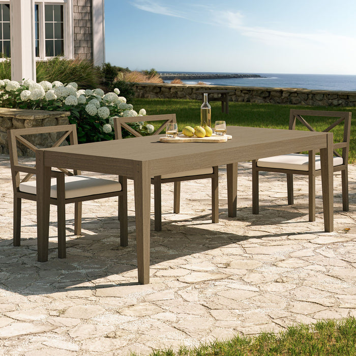 Northlake 83" Rectangular Outdoor Patio Teak Dining Table