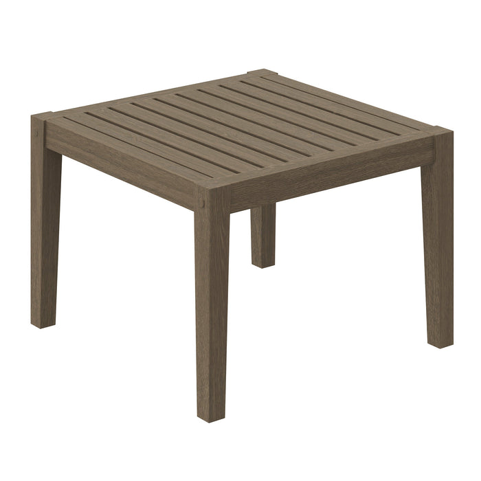 Northlake Square Outdoor Patio Teak Side Table