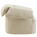 Lark Slipcovered Fabric Oversized Armchair Linen