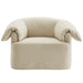Lark Slipcovered Fabric Oversized Armchair Linen