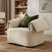 Lark Slipcovered Fabric Oversized Armchair Linen