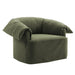 Lark Slipcovered Fabric Oversized Armchair Sage