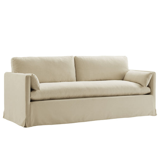 Wellfleet 85" Slipcovered Fabric Sofa Linen