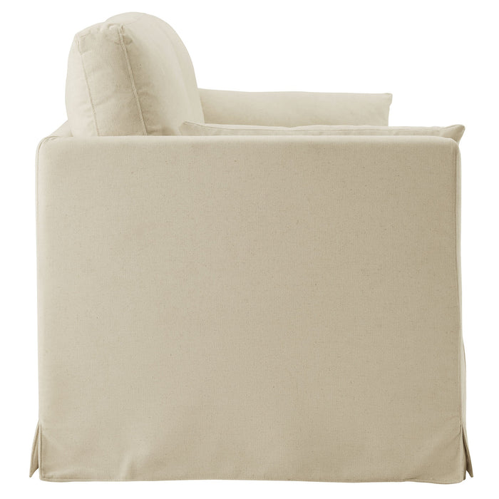 Wellfleet 85" Slipcovered Fabric Sofa Linen