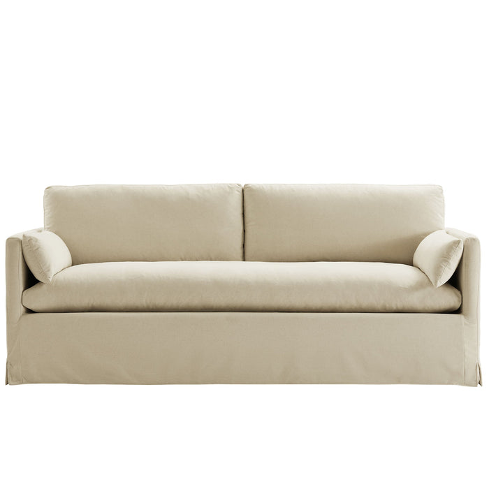 Wellfleet 85" Slipcovered Fabric Sofa Linen
