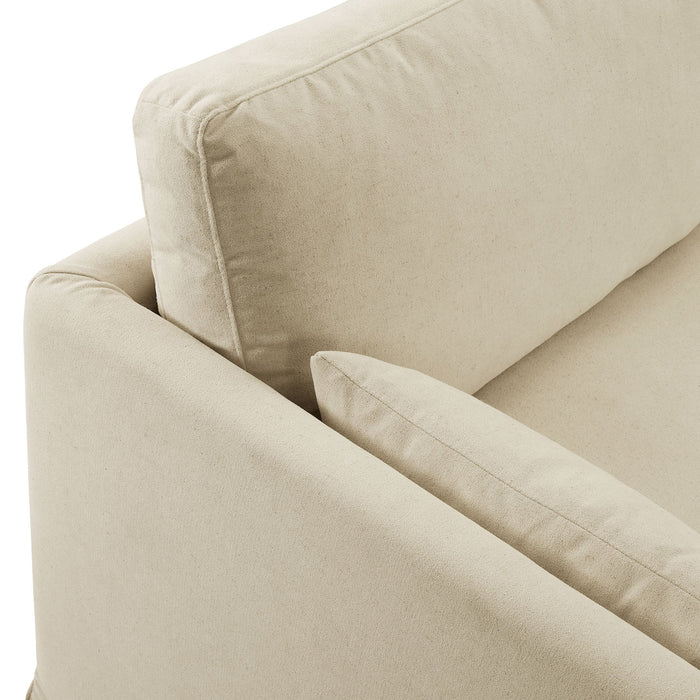 Wellfleet 85" Slipcovered Fabric Sofa Linen