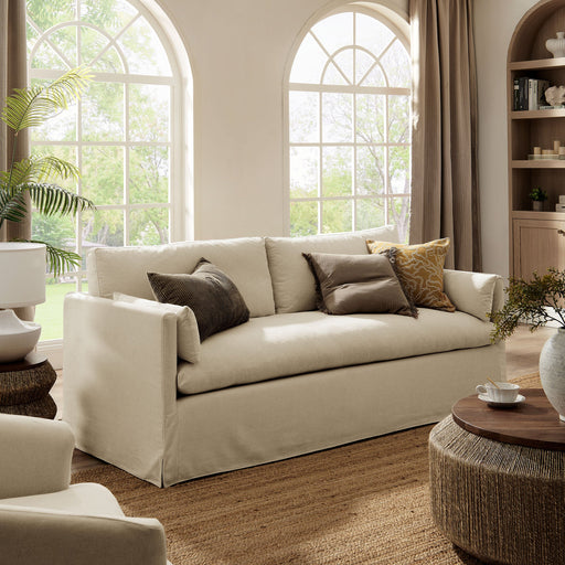 Wellfleet 85" Slipcovered Fabric Sofa Linen