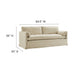 Wellfleet 85" Slipcovered Fabric Sofa Linen