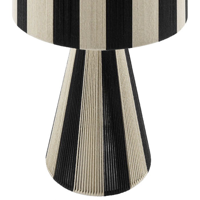 Modway Renae Handwoven Cotton Thread Striped Table Lamp Living Room Furniture - View 16