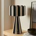 Modway Renae Handwoven Cotton Thread Striped Table Lamp Living Room Furniture - View 10