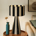 Modway Renae Handwoven Cotton Thread Striped Table Lamp Living Room Furniture - View 13