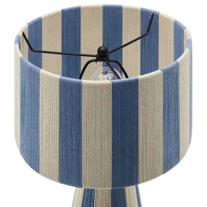 Modway Renae Handwoven Cotton Thread Striped Table Lamp Living Room Furniture - View 26