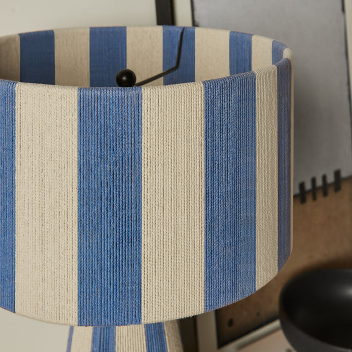 Modway Renae Handwoven Cotton Thread Striped Table Lamp Living Room Furniture - View 23