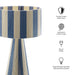 Modway Renae Handwoven Cotton Thread Striped Table Lamp Living Room Furniture - View 20