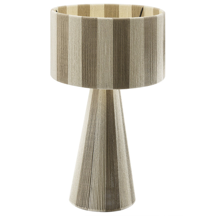 Modway Renae Handwoven Cotton Thread Striped Table Lamp Living Room Furniture - Dimensions