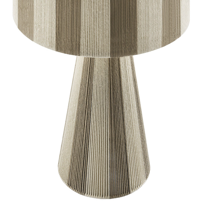 Modway Renae Handwoven Cotton Thread Striped Table Lamp Living Room Furniture - Features