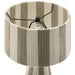 Modway Renae Handwoven Cotton Thread Striped Table Lamp Living Room Furniture - Installation View