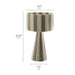Modway Renae Handwoven Cotton Thread Striped Table Lamp Living Room Furniture in Black - Detail View