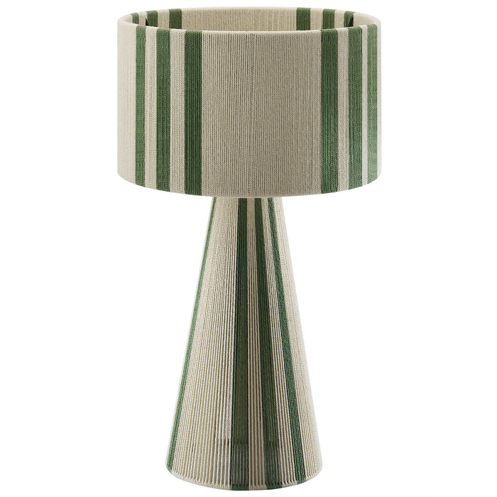 Gia Handwoven Cotton Thread Striped or Plain Table Lamp