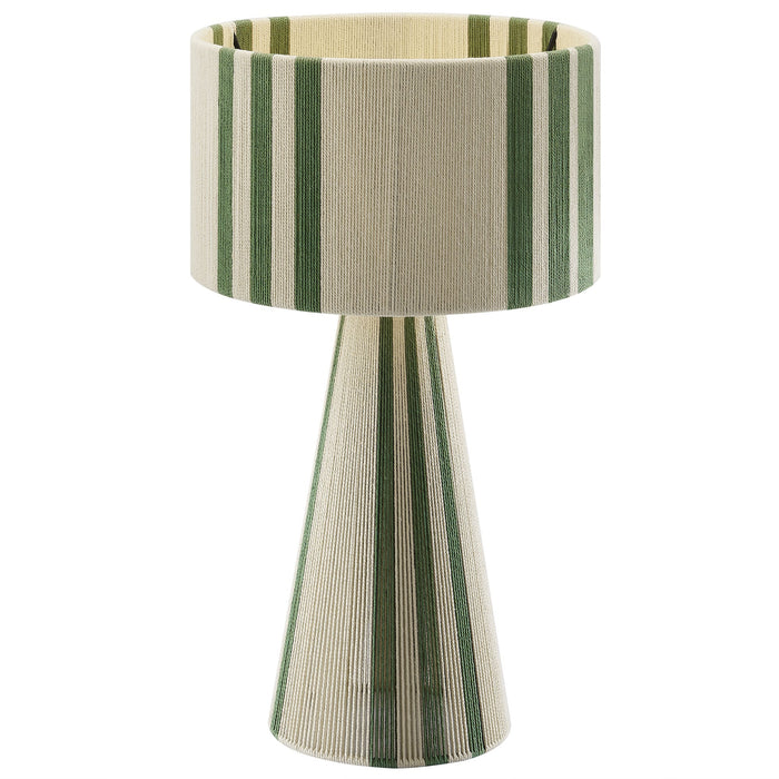 Gia Handwoven Cotton Thread Striped or Plain Table Lamp