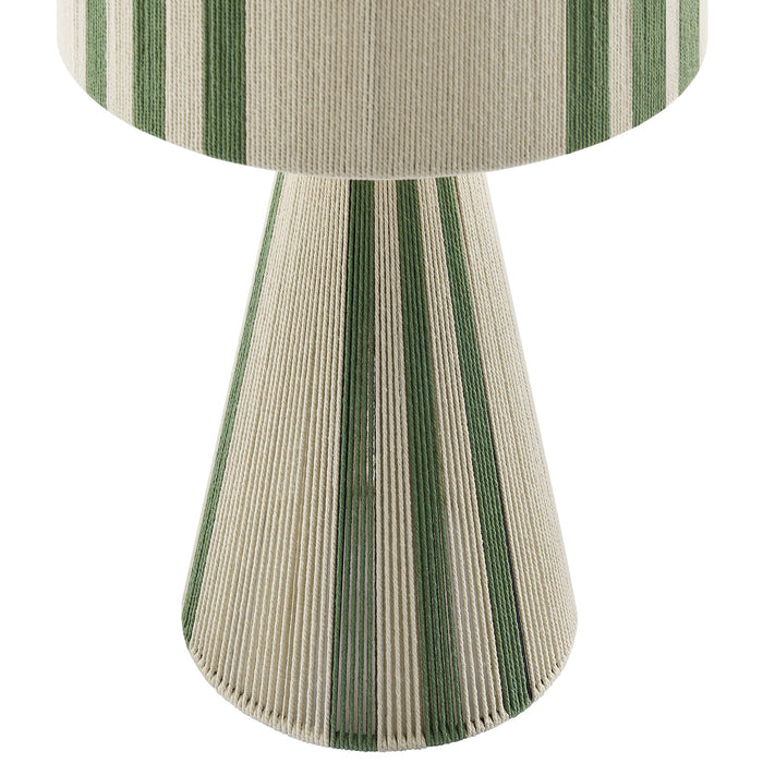 Gia Handwoven Cotton Thread Striped or Plain Table Lamp