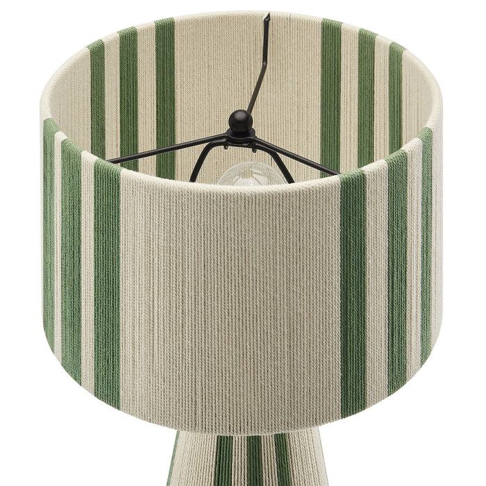 Gia Handwoven Cotton Thread Striped or Plain Table Lamp