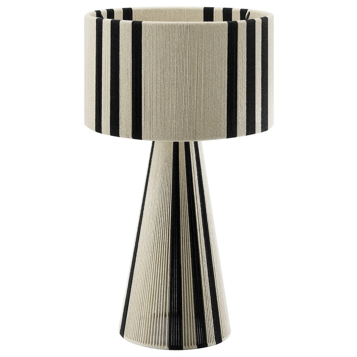 Gia Handwoven Cotton Thread Striped or Plain Table Lamp