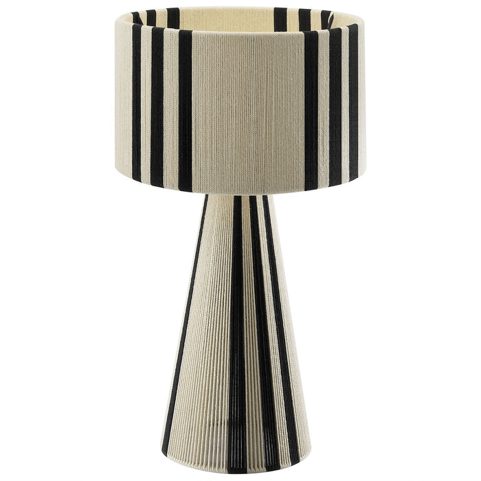 Gia Handwoven Cotton Thread Striped or Plain Table Lamp