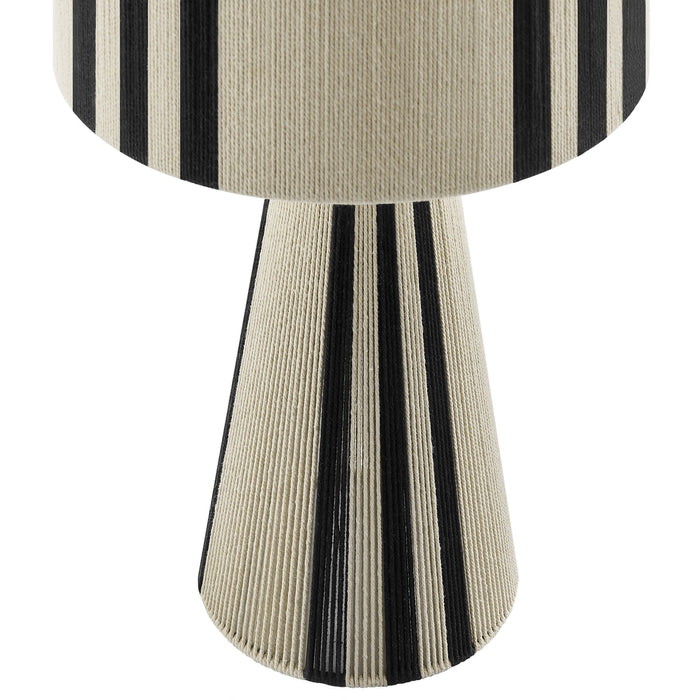 Gia Handwoven Cotton Thread Striped or Plain Table Lamp