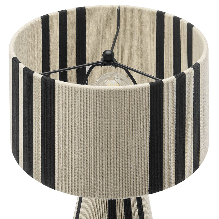 Gia Handwoven Cotton Thread Striped or Plain Table Lamp