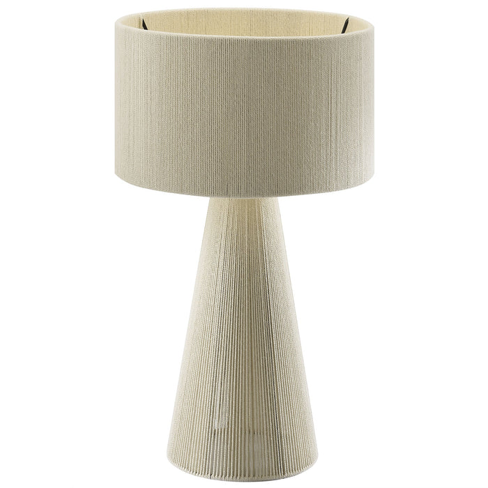 Gia Handwoven Cotton Thread Striped or Plain Table Lamp