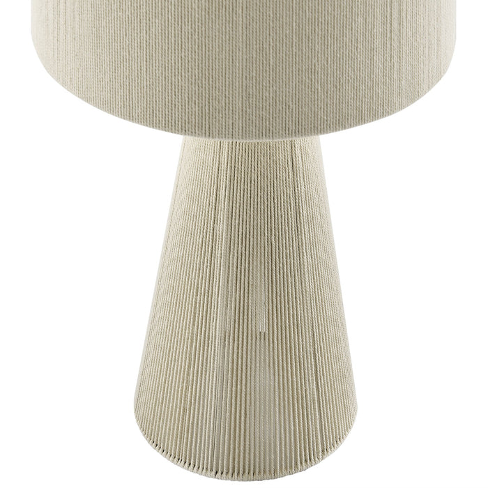 Gia Handwoven Cotton Thread Striped or Plain Table Lamp