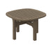 Modway Saratoga Square Outdoor Patio Teak Wood Side Table Living Room Furniture - Dimensions