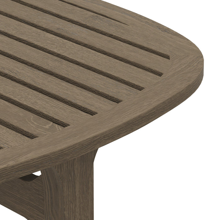 Modway Saratoga Square Outdoor Patio Teak Wood Side Table Living Room Furniture - Features