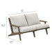 Modway Saratoga 5-Piece Outdoor Patio Teak Wood Furniture Set - Dimensions