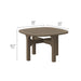 Modway Saratoga Outdoor Patio Teak Wood 3-Piece Chaise Lounge Furniture Set in White - Detail View