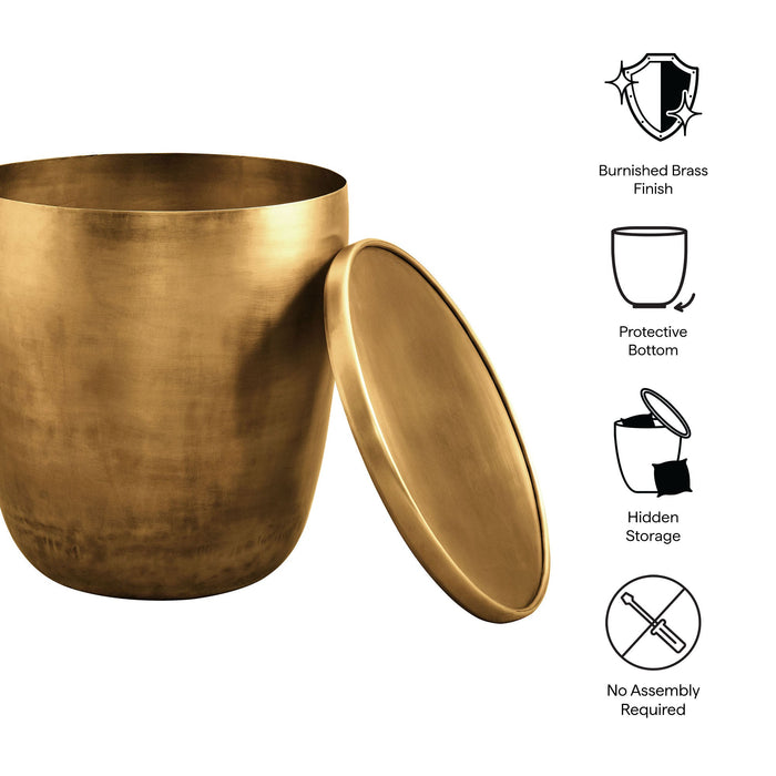 Viora Metal Storage Side Table