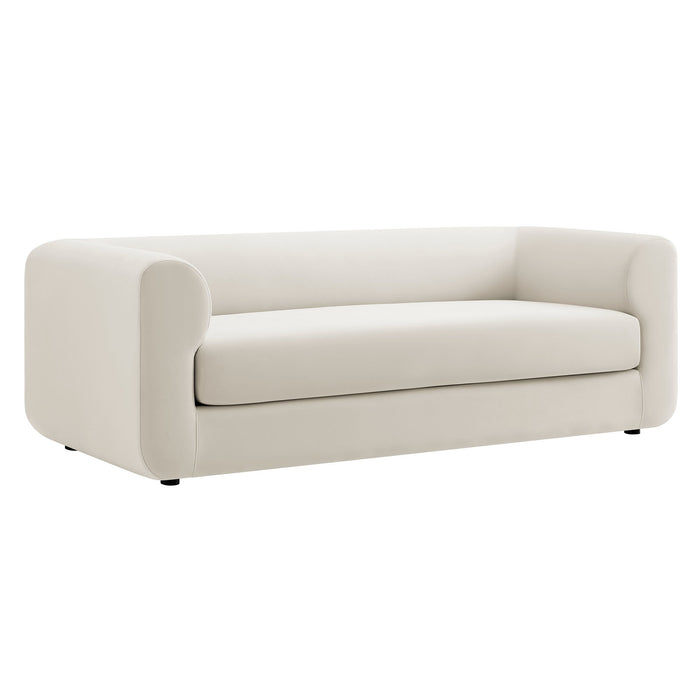 Leif 89" Performance Velvet Upholstered Sofa