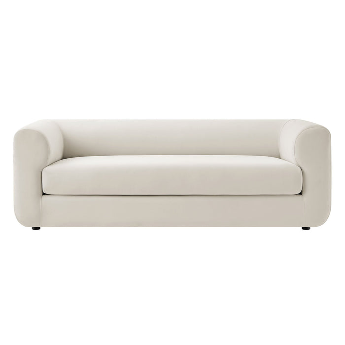 Leif 89" Performance Velvet Upholstered Sofa